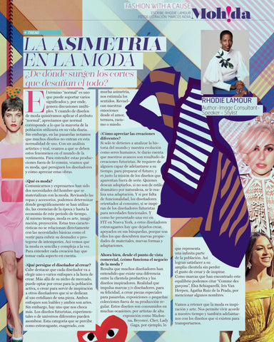 La asimetría de la moda por Rhodie Lamour
