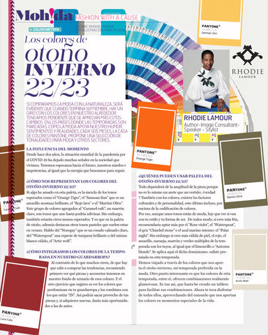 Colores de otoño FW22 por RHODIE Lamour 